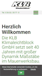 Mobile Screenshot of klb-klimaleichtblock.de